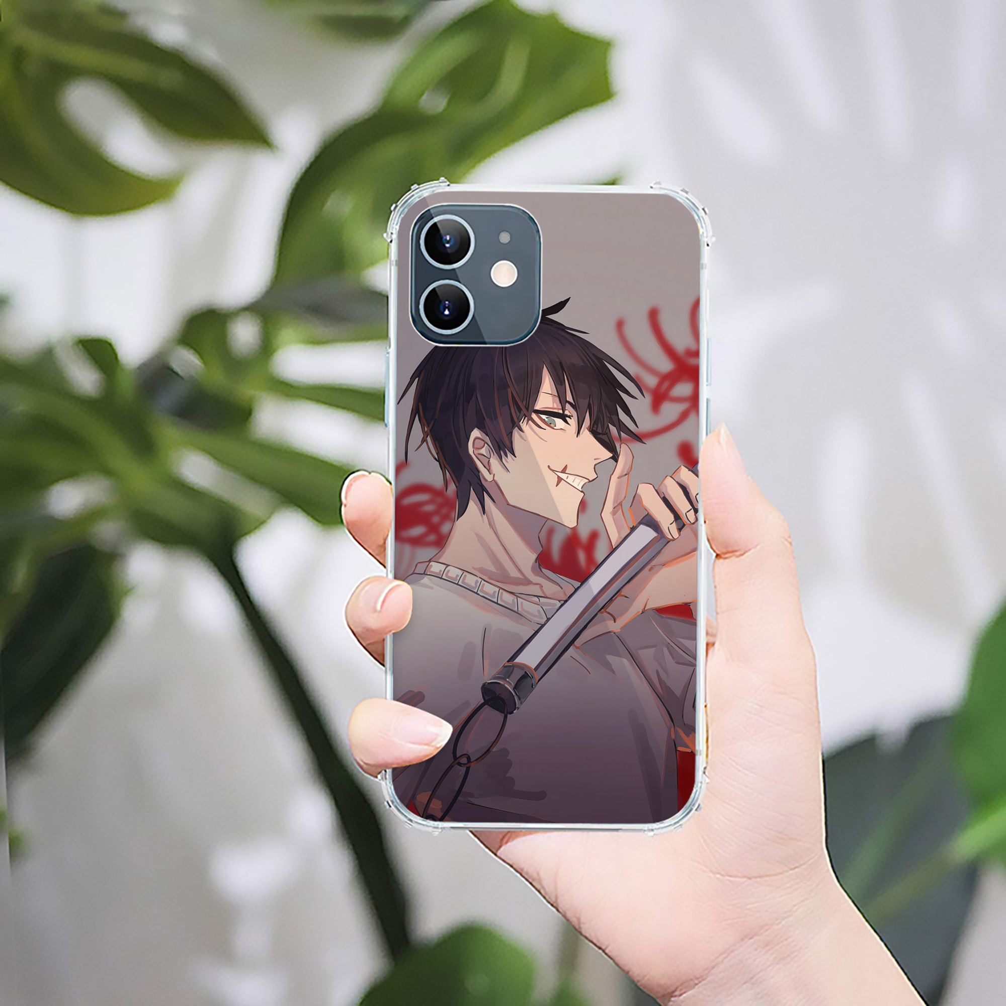 （画像用） 呪術廻戦 Jujutsu Kaisen 【iPhone 12シリーズ対応】透明スマホケース（クリアソフトケース）
